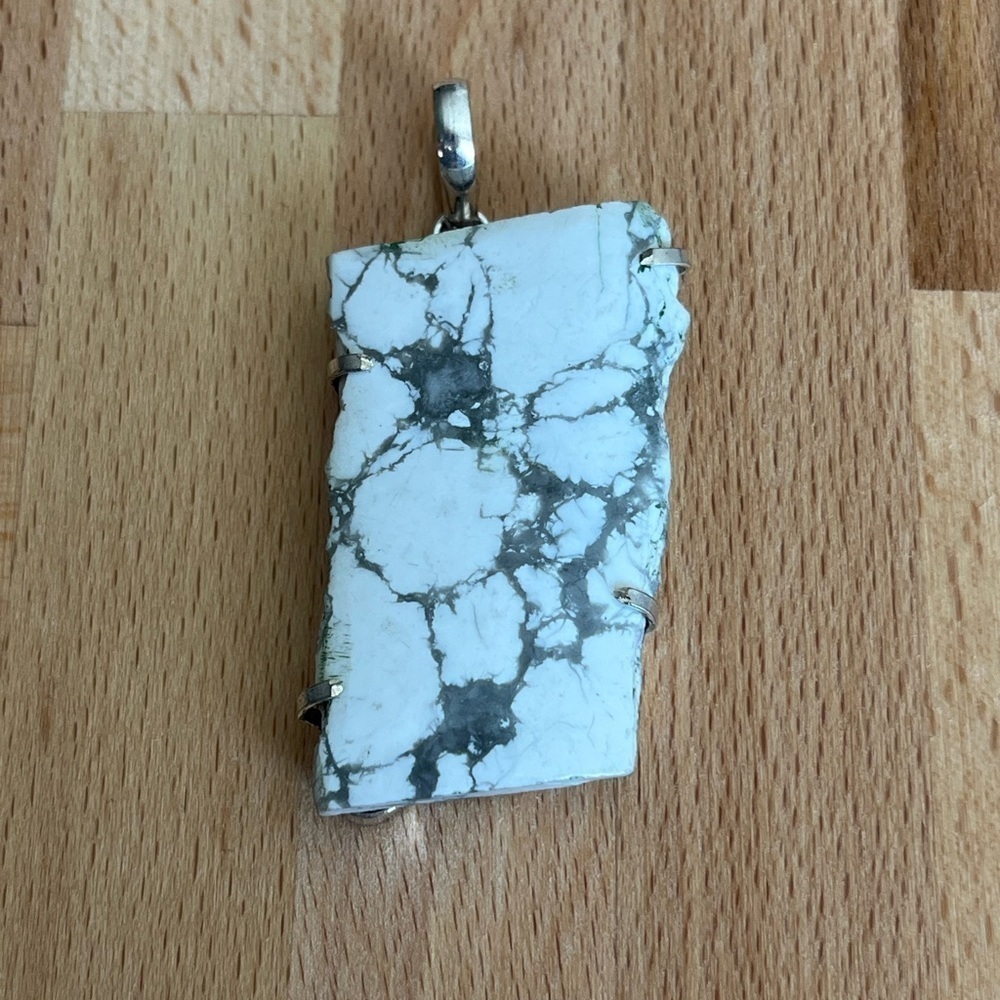 Raw Howlite Pendant